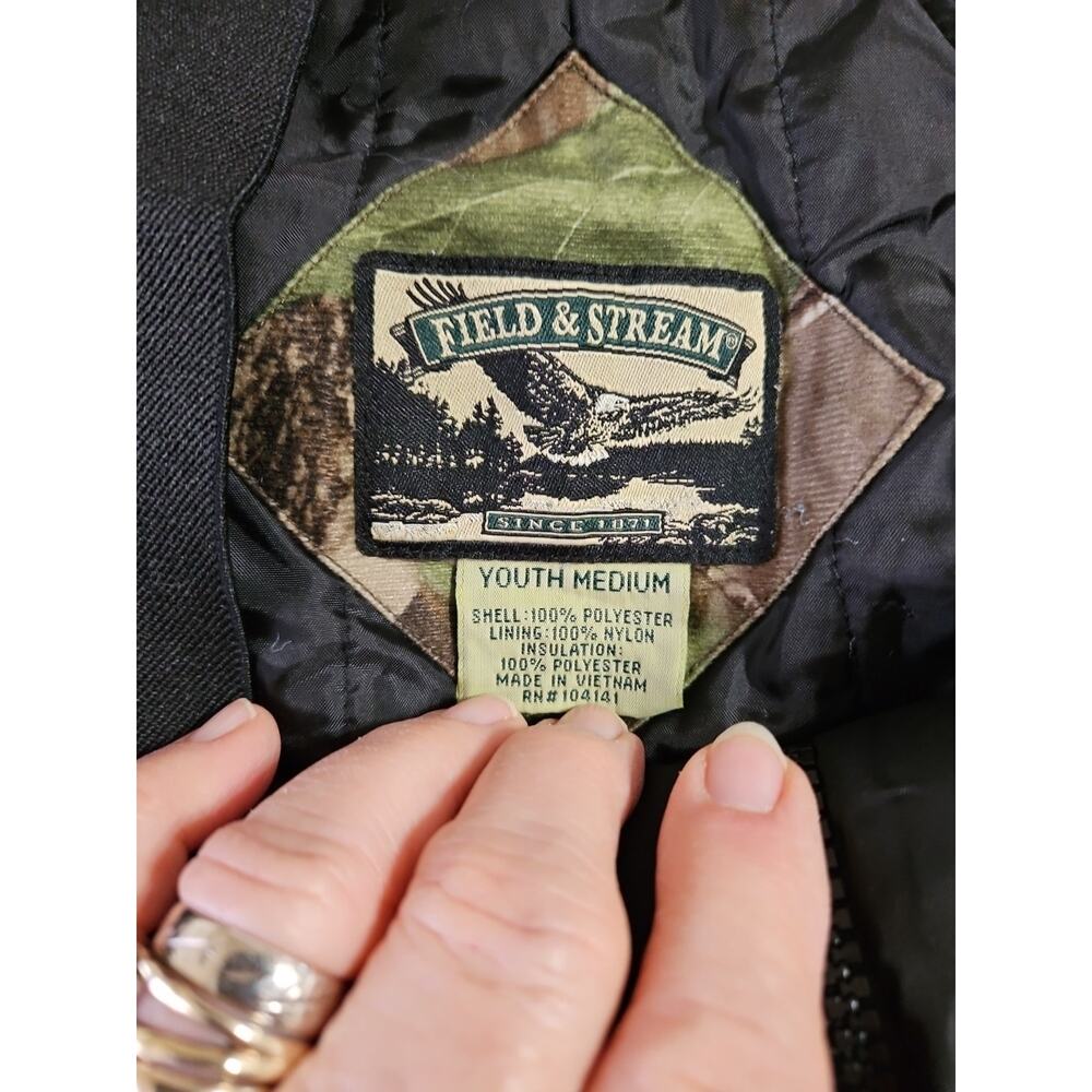 Field and Stream Youth Hunting Overalls Size Medium Insulated Real Tree Great - Picture 2 of 16